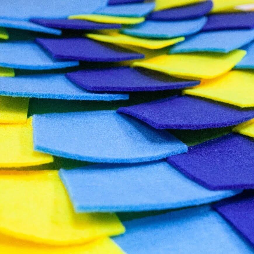 Petique ノーズワークマット スナッフルマット パズルパッド 知育玩具 知育トイ おもちゃ ゲーム 訓練 運動 ストレス解消 子犬 成犬 老犬 小型犬 中型犬 大型犬 犬 猫 Snuffle Mat