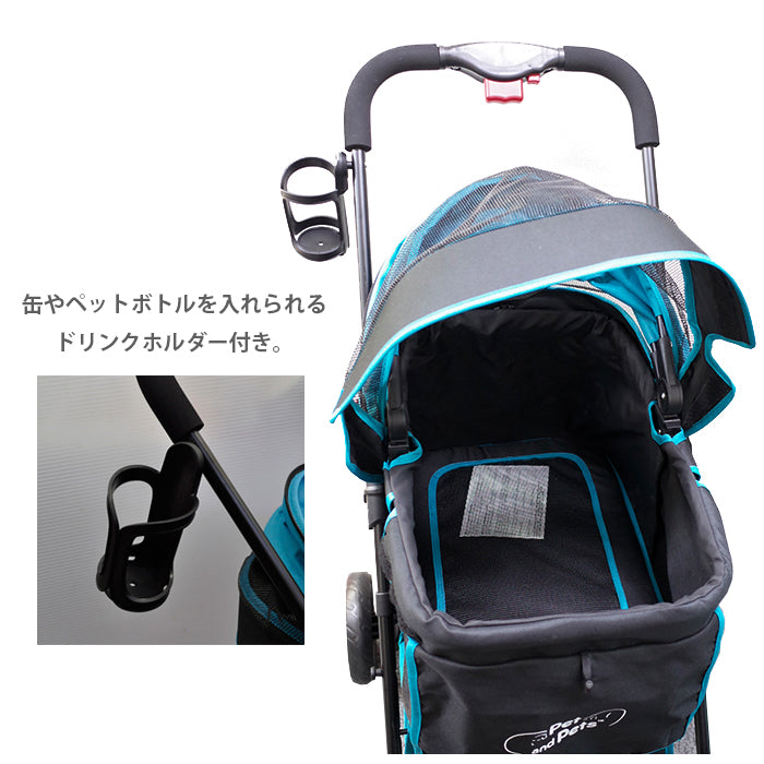 Pet and Pets ペットアンドペッツ スイフト  ペットカート 3輪 折りたたみ  低重心 耐荷重18kg