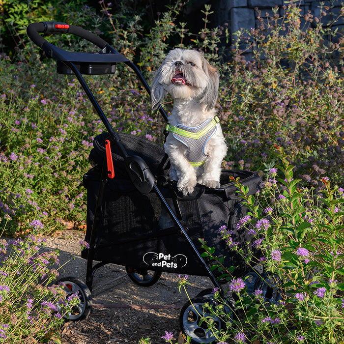 Pet and Pets ペットアンドペッツ シンプリシティ 猫 犬 ペットカート 4輪 折りたたみ 耐荷重16kg ト バギー