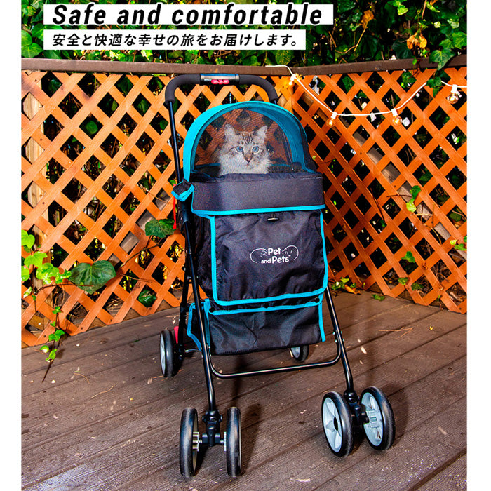 Pet and Pets ペットアンドペッツ スイフト  ペットカート 3輪 折りたたみ  低重心 耐荷重18kg