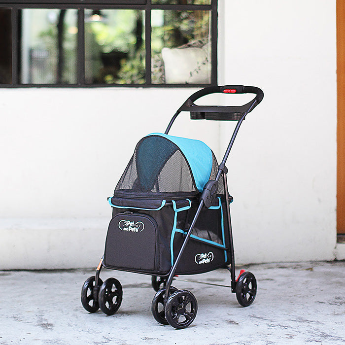 Pet and Pets ペットアンドペッツ シンプリシティ 猫 犬 ペットカート 4輪 折りたたみ 耐荷重16kg ト バギー