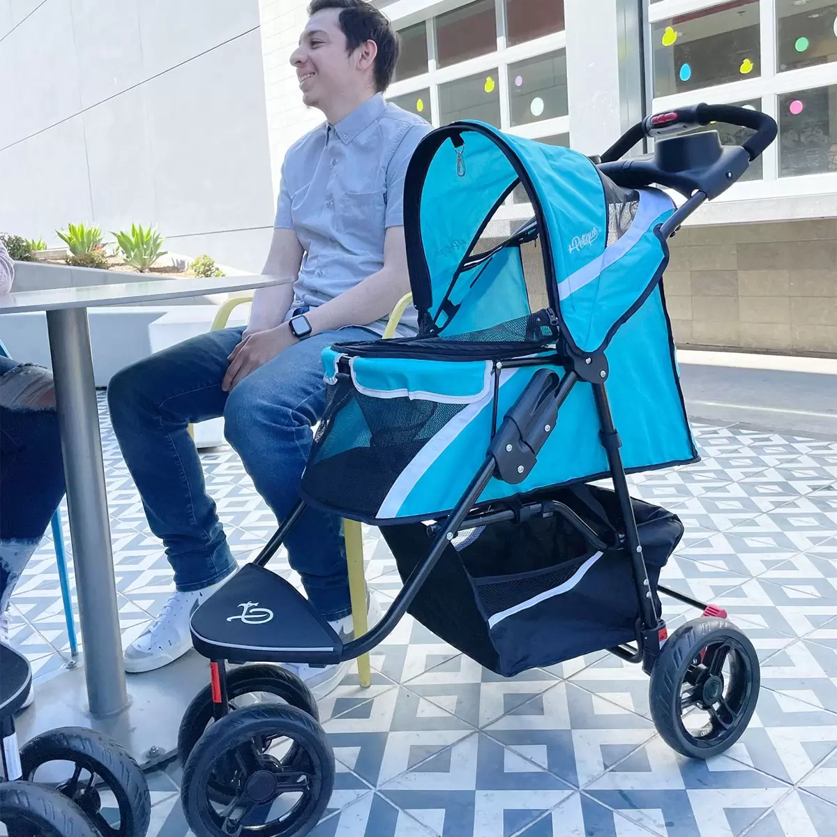 Petique ペティーク Revolutionaryレボリューショナリー ペットストローラー ペットカート ペットバギー 3輪 折りたたみ