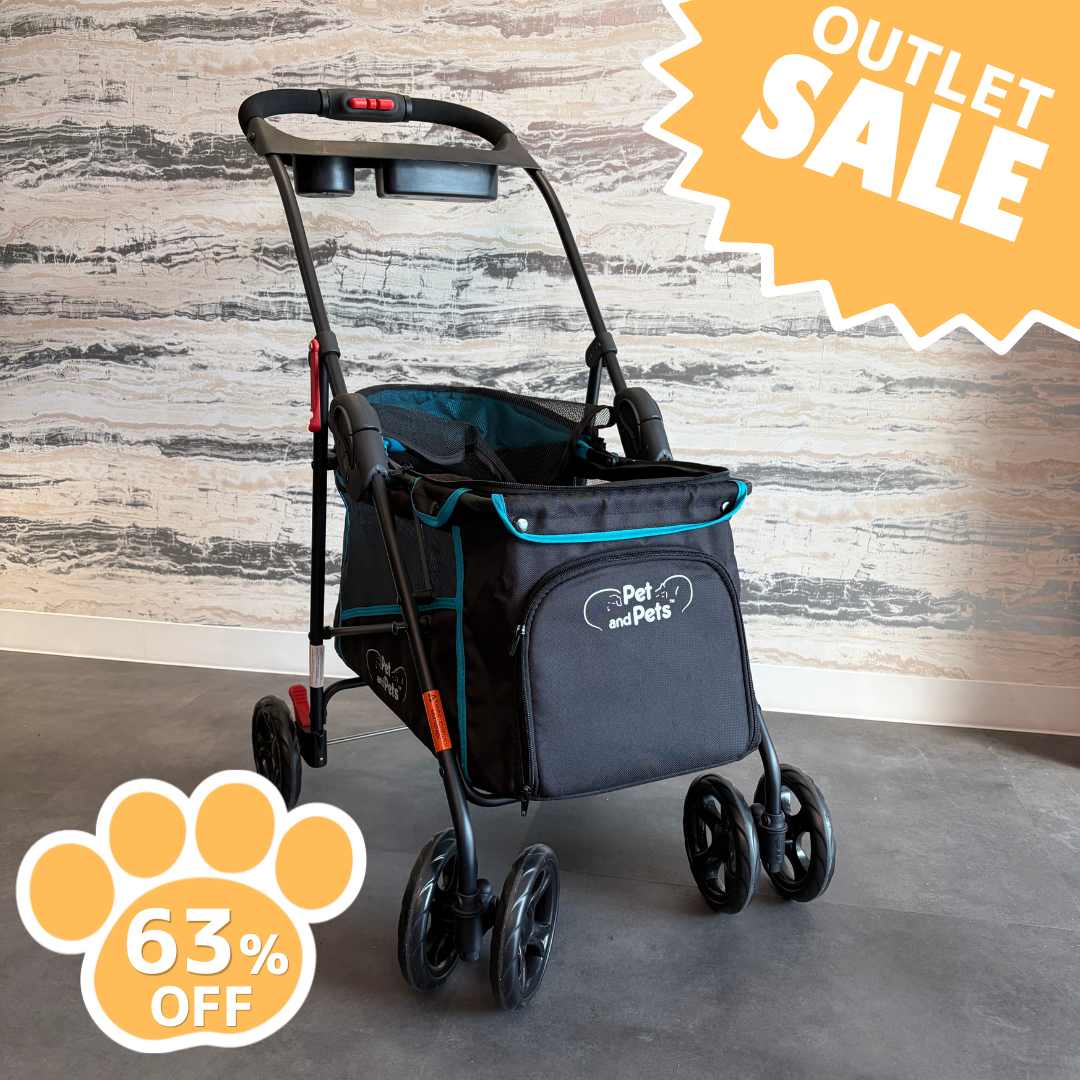 【アウトレット｜約63%OFF】Pet and Pets Simplicity（シンプリシティ）ペットカート ブルー