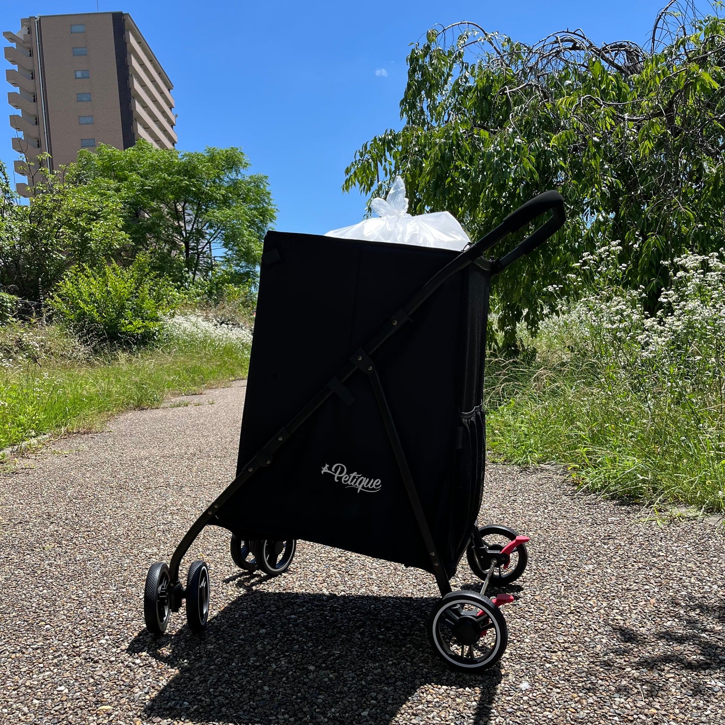 Petique ペティーク ハンディマルチカート 台車 カート ワゴン キャリーカート 荷物カート コンテナキャリー マルチキャリー 耐荷重50㎏ 4輪 折り畳み式 軽量 大容量 安定性抜群 便利グッズ アウトドア キャンプ レジャー ゴミ出し 運搬 Handy Multi Cart