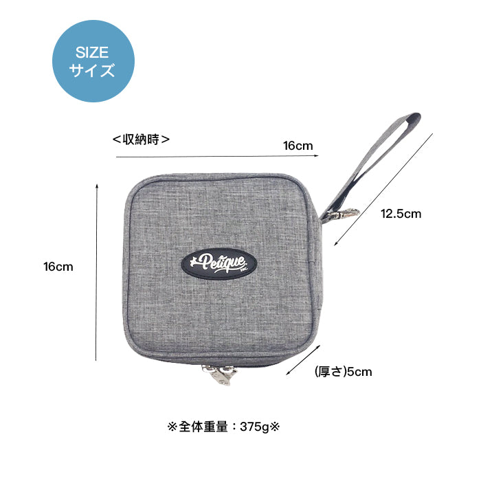 Petique ペティーク ポルタボウル 携帯用 フードボウル 餌入れ 水入れ 折りたたみ 持ち運び コンパクト 700ml 大容量 水分補給 水 食器 水飲み 給水器 シリコンボウル 旅行 お出かけ 散歩 犬 猫 小動物 Portabowl