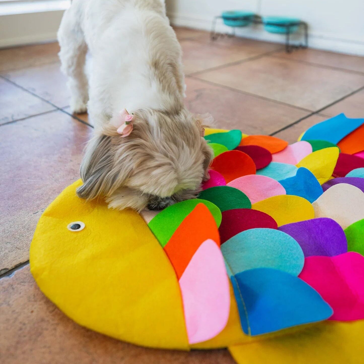 Petique ノーズワークマット スナッフルマット パズルパッド 知育玩具 知育トイ おもちゃ ゲーム 訓練 運動 ストレス解消 子犬 成犬 老犬 小型犬 中型犬 大型犬 犬 猫 Snuffle Mat