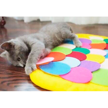 Petique ノーズワークマット スナッフルマット パズルパッド 知育玩具 知育トイ おもちゃ ゲーム 訓練 運動 ストレス解消 子犬 成犬 老犬 小型犬 中型犬 大型犬 犬 猫 Snuffle Mat