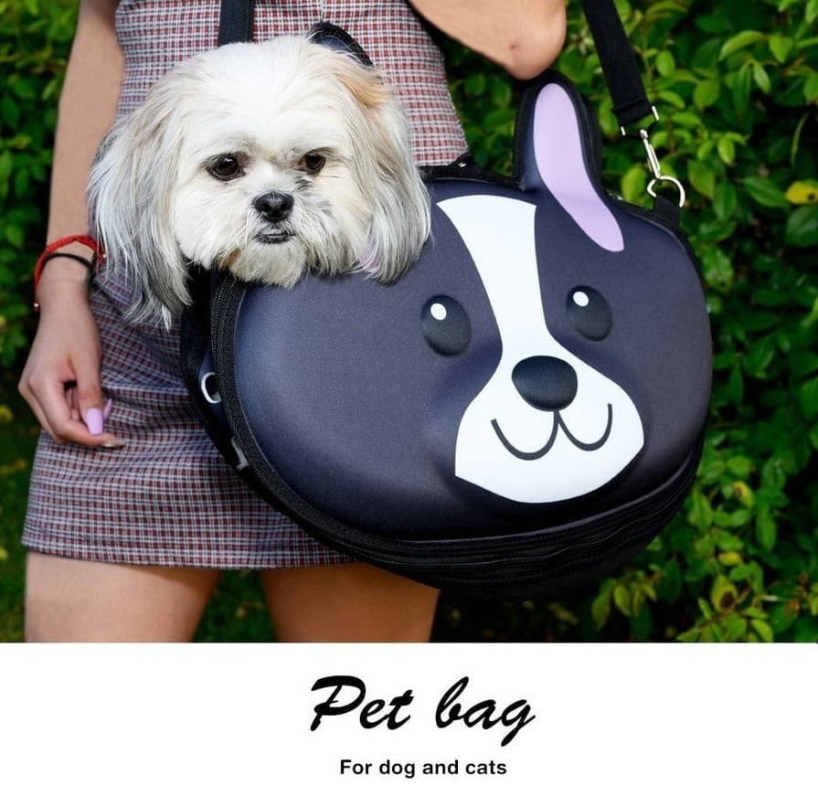 Pet and Pets ペットアンドペッツ ドッグフェイスバッグ キャリーバッグ ペットキャリー ショルダーバッグ ペットバッグ 2WAY 軽量 お出かけ 散歩 旅行 犬 イヌ いぬ 小型犬 猫 ネコ ねこ 子猫 小動物 The Dog Face