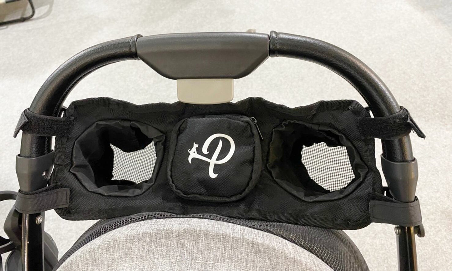 Petique ペティーク ポータブル ストローラー オーガナイザー 汎用品 カップホルダー ドリンクホルダー Portable Stroller Organizer