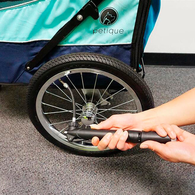 Petique ペティーク タイヤポンプ 空気入れ ペットカート ペットジョガー ペットストローラー ドッグカート ペットキャリー アポロ ジョガー ペット用品 散歩 お出かけ 旅行 アウトドア 犬 猫 小動物 小型犬 中型犬 大型犬 Tire Pump