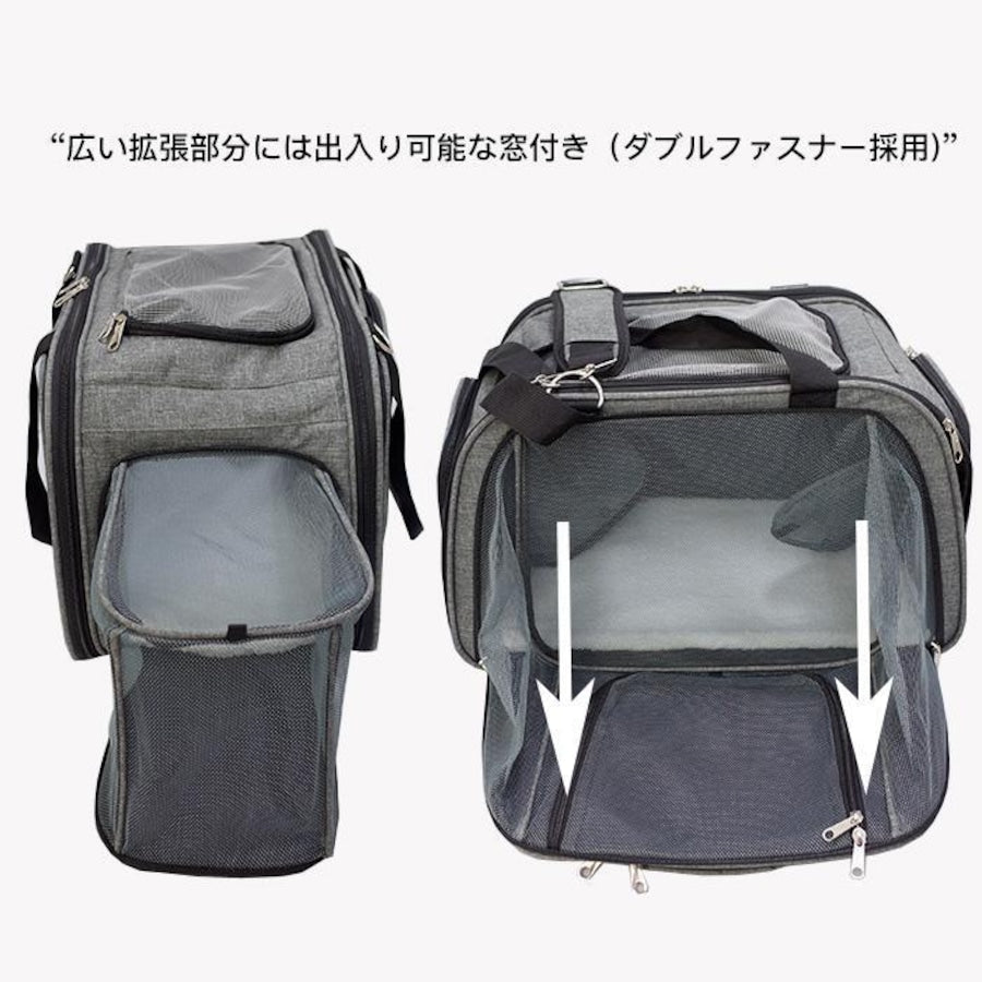 Petique ペティーク ハッピー Happy Camper キャンパー ペットキャリー ペットストローラー3WAY 手提げ 肩掛け 折りたたみ